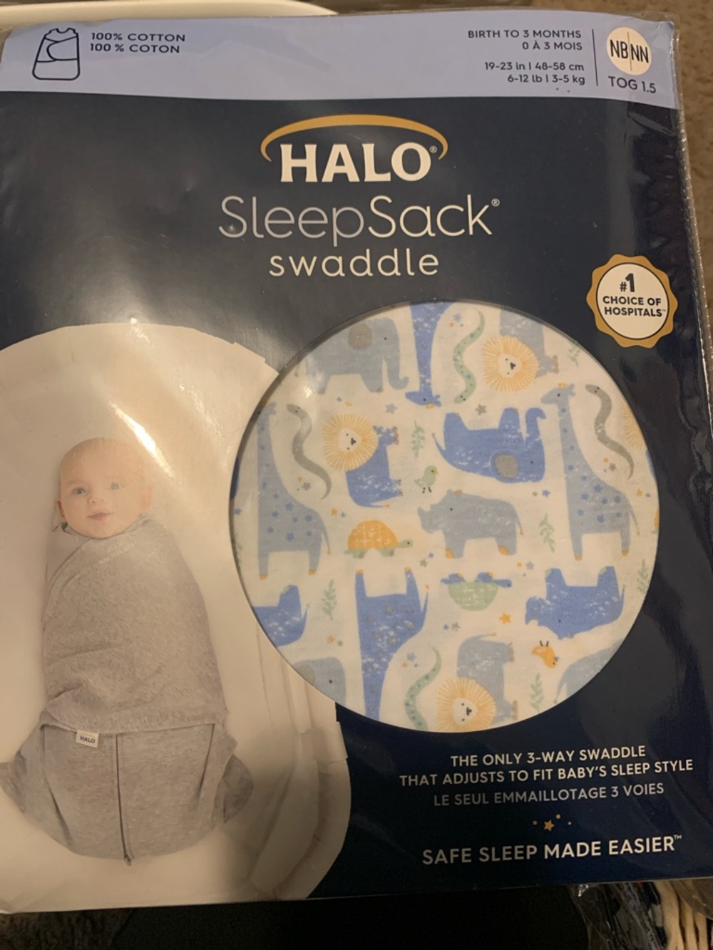 HALO SleepSack Swaddle - new born